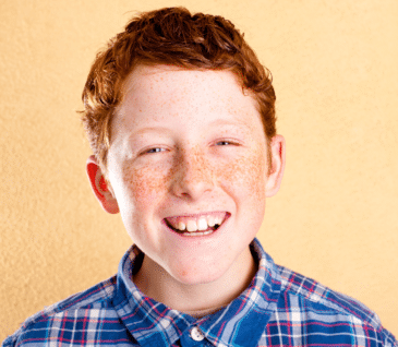 little boy smiling