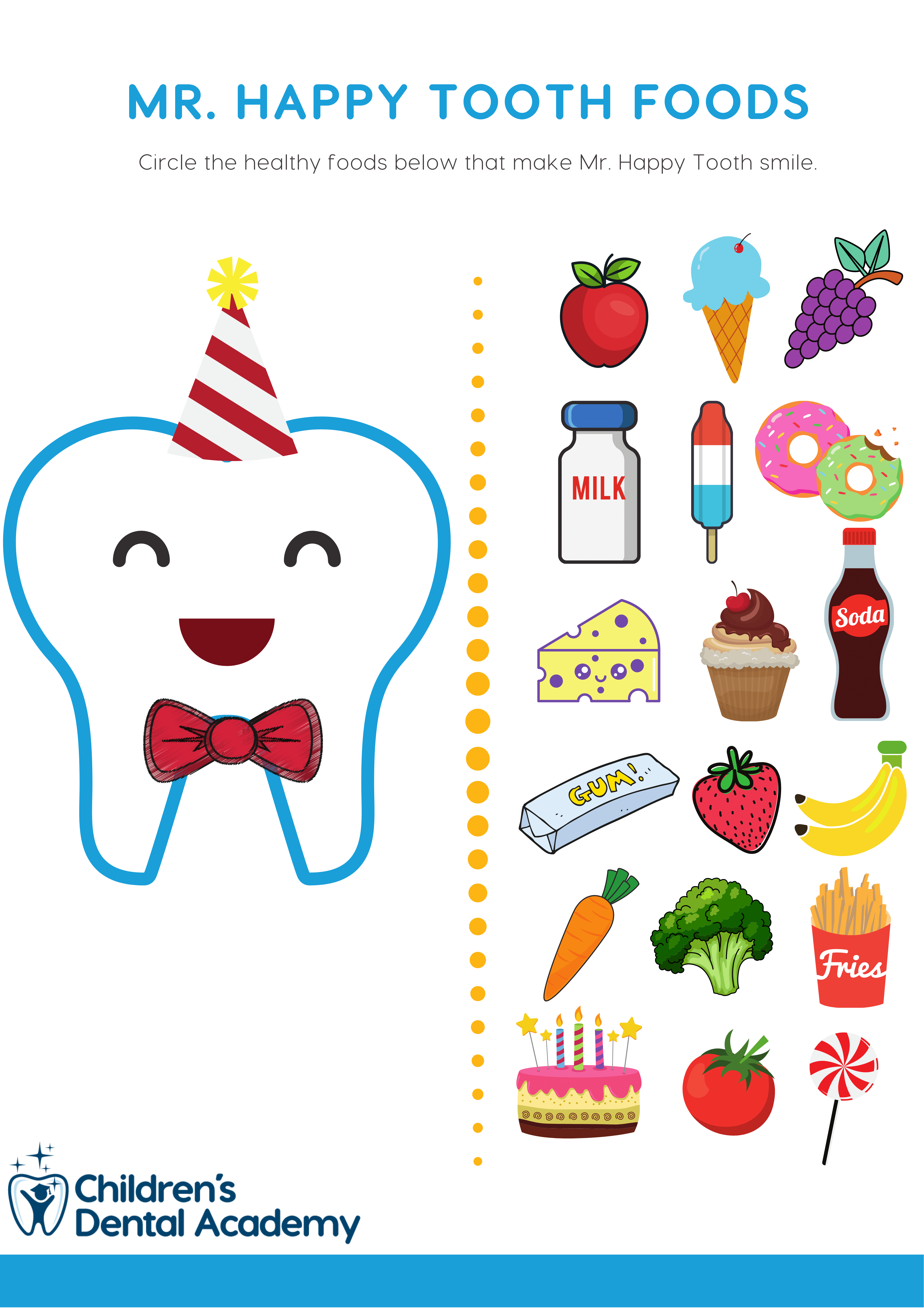 children's dental academy activity - Children's Dental Health